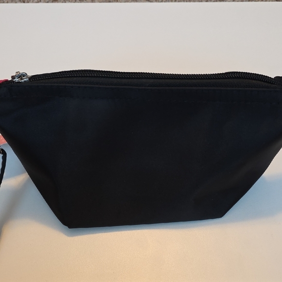 Hello Kitty Makeup Bag Accessory Bag Black and Pink - Picture 4 of 6